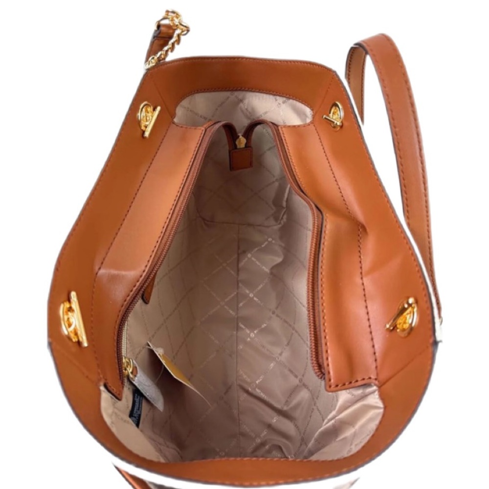 MK Michael Kors Large Tote Brown Brand New - Picture 4 of 5